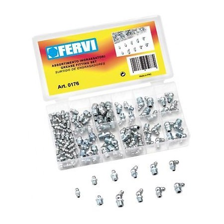 SERIE SET KIT ASSORTIMENTO 110 TESTINE INNESTO PER INGRASSATORI FERVI 0176