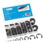 SET KIT ASSORTIMENTO 300 ANELLI FERMI ELASTICI PER ESTERNI SEEGER FERVI 0296