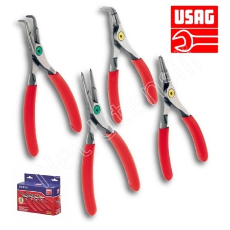 USAG 127 N/SE4 SERIE 4 PINZE PER SEEGER FERMI ANELLI ELASTICI INTERNI ED ESTERNI