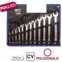 SERIE SET KIT 12 PZ CHIAVI COMBINATE,FISSA E STELLA IN POLLICI FERMEC BGS 1195