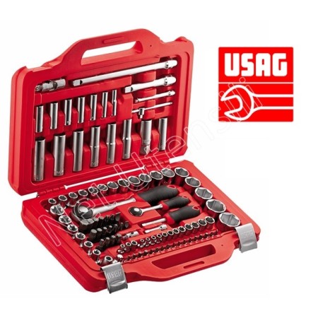 USAG JUST 601 1/4-1/2 J100 CASSETTA SERIE CHIAVI A CRICCHETTO A BUSSOLA  E TORX