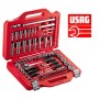 USAG JUST 601 1/4-1/2 J100 CASSETTA SERIE CHIAVI A CRICCHETTO A BUSSOLA  E TORX