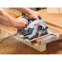 BOSCH GKS 190 SEGA CIRCOLARE A DISCO 190 + GUIDA PARALLELA + DISCO PER LEGNO + ADATTATORE D'ASPIRAZIONE