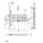CISA 57358 SERRATURA PER PORTA DA INFILARE SERRATURE PER PORTE DOPPIA MAPPA E 90