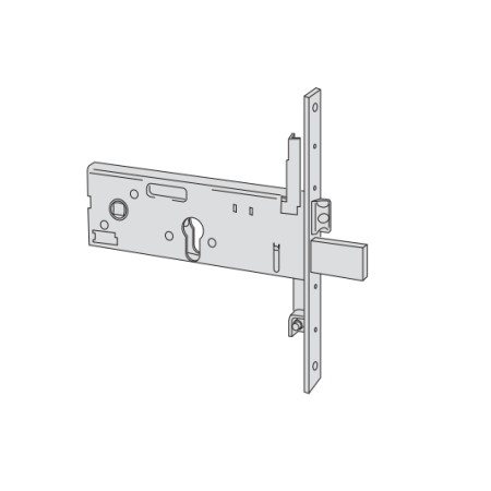 CISA 56358 SERRATURA PORTA DA INFILARE A CILINDRO SERRATURE PORTE PER FASCE H 64