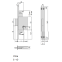 CISA 57226 SERRATURA INFERRIATA INFILARE SERRATURE INFERRIATA DOPPIA MAPPA E 60