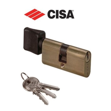 CISA 08230 CILINDRI CILINDRO OVALE CON POMOLO PER PORTA PORTE DOPPIO DA INFILARE