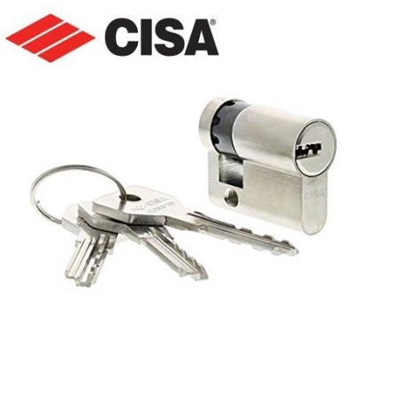 CISA 0E304 CILINDRI PROFILO EUROPEO ASIX CILINDRO SAGOMATO NICHELATO DA INFILARE