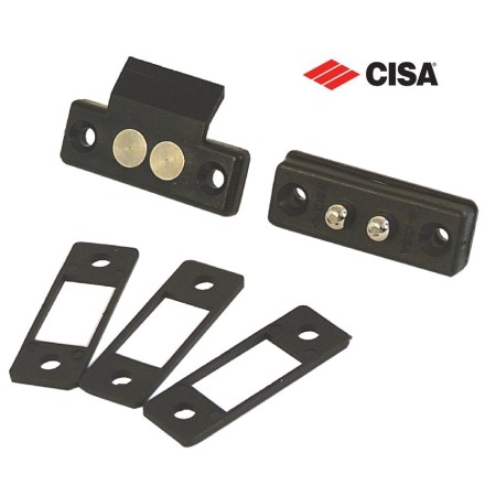 CISA 06510 COPPIA CONTATTI ELETTRICI IN NYLON CON SPESSORI PER ELETTROSERRATURE