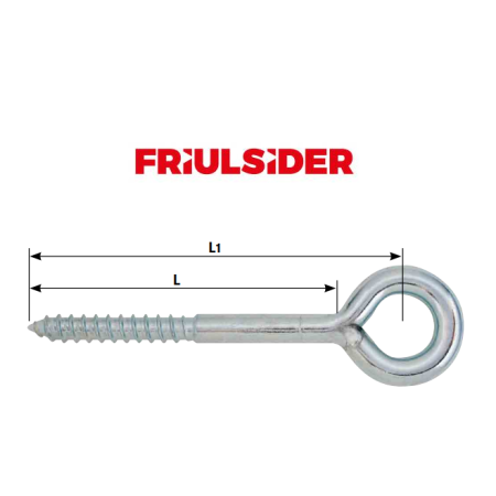 FRIULSIDER TUVL-P OCCHIOLI OCCHIOLO SALDATO Ø23 ZINCAT ANCORANTE PONTEGGI 12x120