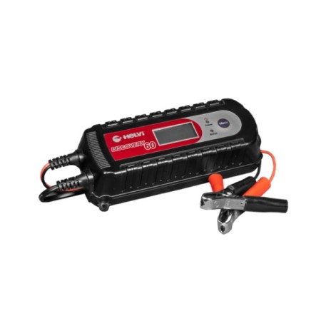 HELVI DISCOVERY 60 CARICA BATTERIE PORTATILE 6/12V A 4 LIVELLI PER AUTO E MOTO