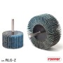 ROSVER RLG-Z RUOTE LAMELLARI IN TELA ABRASIVA ALLO ZIRCONIO 40-20-40 GAMBO 6 mm