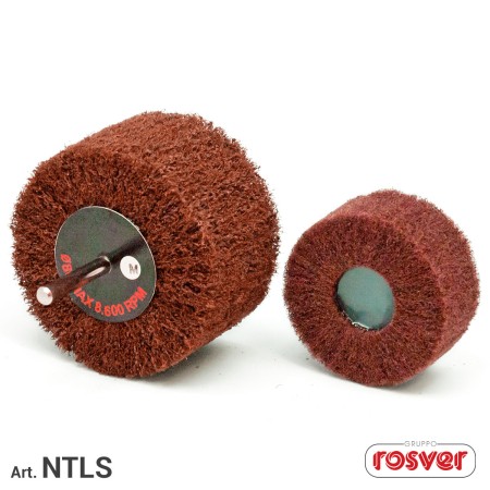 ROSVER NTLS RUOTA RUOTE LAMELLARI ABRASIVE IN NON TESSUTO CON GAMBO 6 mm