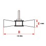 SIT G100A SPAZZOLA SPAZZOLE CIRCOLARI IN NYLON ABRASIVO ABRASIT PER TRAPANO Ø100