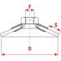 SIT C090I SPAZZOLA SPAZZOLE CONICHE IN FILO ONDULATO INOX PER SMERIGLIATRICE