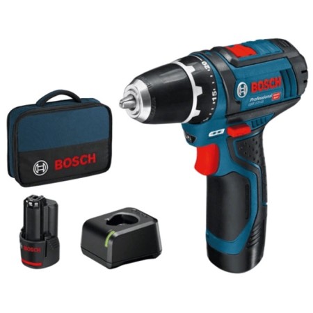 BOSCH GSR 12V-15 TRAPANO AVVITATORE A BATTERIA A LITIO 12 VOLT PROFESSIONALE