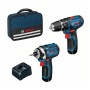 BOSCH KIT GDR12V-105 + GSB12V15  AVVITATORE A PERCUSSIONE + AVV A MASSA BATTENTE