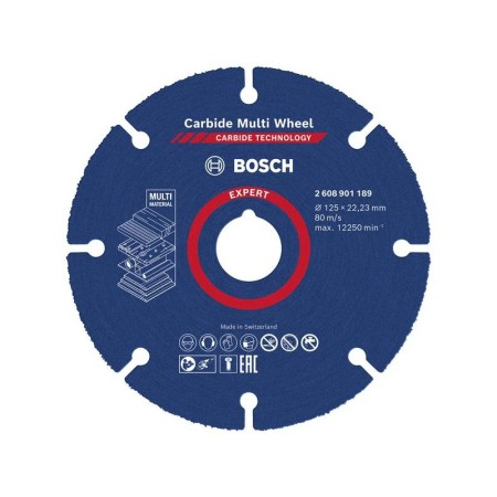 BOSCH DISCO 115 MM SMERIGLIATRICE MULTIMATERIAL PER LEGNO PLASTICA CARTONGESSO