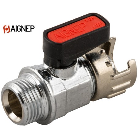 AIGNEP RUBINETTO ARIA COMPRESSA VALVOLA DADO CAPETTATO MASCHIO CONICO NOGAS 6460