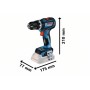 BOSCH GSB 18V-90 C TRAPANO A BATTERIA AVVITATORE PERCUSSIONE 2 BATTERIE 4Ah