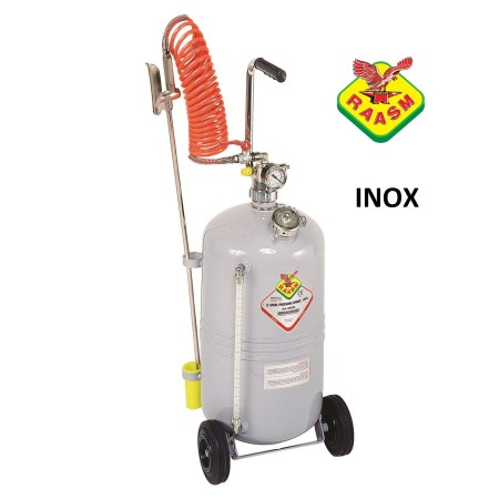 RAASM 23024 INOX 304 NEBULIZZATORE CARRELLATO 24 LT COMPLETO DI LANCIA VERNICIAT