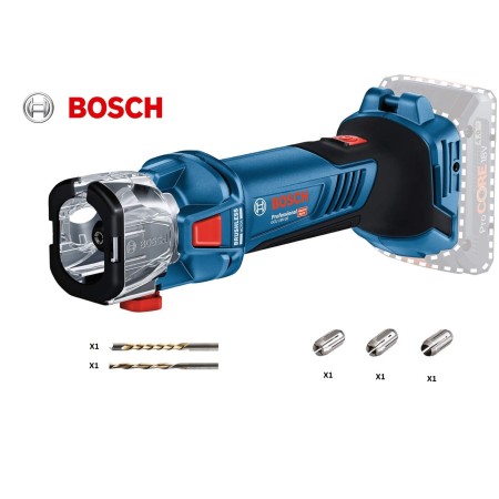 BOSCH GCU 18V-30 SEGHETTO RIFILATORE PER CARTONGESSO SENZA BATTERIA IN CARTONE