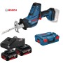 BOSCH GSA 18V-LI C SEGA SEGACCIO UNIVERSALE + 2 BATTERIE 4 Ah 18V IN VALIGETTA