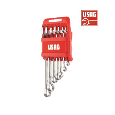 USAG CHIAVE SERIE 7 CHIAVI COMBINATE 285 J/DS7 8-10-12-13-14-17-19 CON SUPPORTO