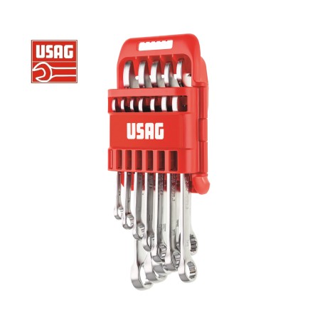 USAG CHIAVE SERIE 12 CHIAVI COMBINATE 285 J/DS12 CON SUPPORTO DALLA 8 ALLA 19