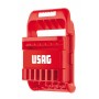 USAG CHIAVE SERIE 12 CHIAVI COMBINATE 285 J/DS12 CON SUPPORTO DALLA 8 ALLA 19