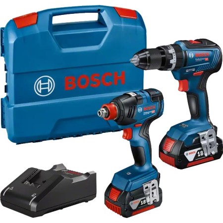 BOSCH TRAPANO + AVVITATORE A BATTERIA GDX 18V-200 + GSB 18V-55 KIT