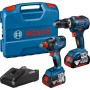 BOSCH TRAPANO + AVVITATORE A BATTERIA GDX 18V-200 + GSB 18V-55 KIT