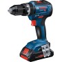 BOSCH TRAPANO A BATTERIA GSB 18V-55 AVVITATORE CON PERCUSSIONE 3 BATTERIE 4 Ah PROCORE