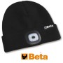 BETA CAPPELLO BERRETTO CON LUCE LED RICARICABILE USB 60 LUMEN