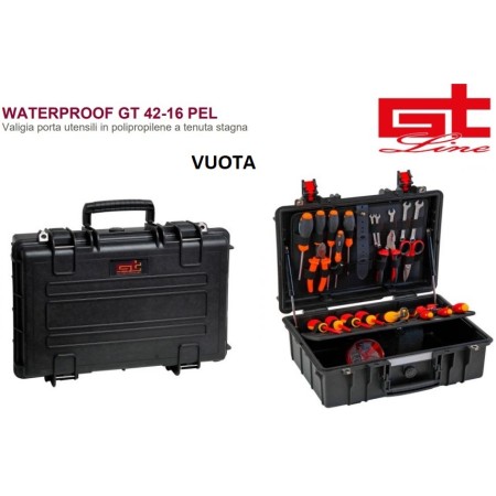 GT LINE GT 42-16 PEL VALIGIA PORTA UTENSILI CASSETTA ATTREZZI VUOTA WATERPROOF