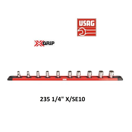 USAG 235 1/4 X/SE10 SERIE 10 CHIAVI A BUSSOLA BOCCA ESAGONALE SPECIALE X-GRIP