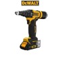 DEWALT RIVETTATRICE A BATTERIA 18V XR 4.8 MM 2 BATTERIE 2 AH DCF403D2GT-QW