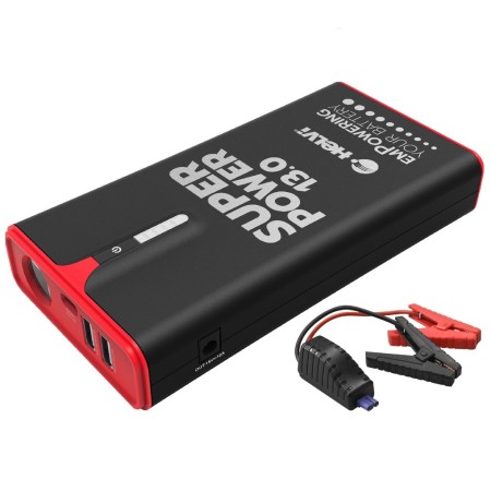 HELVI AVVIATORE BATTERIA AUTO PORTATILE BOOSTER 12V SUPER POWER 13.0 13000 mAh 800A