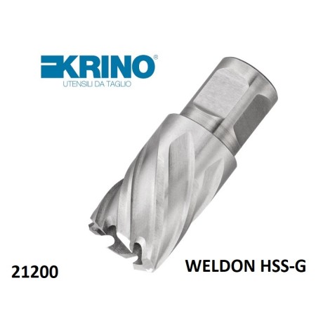 KRINO FRESA A CAROTARE ATTACCO WELDON HSS-G PER TRAPANO MAGNETICO