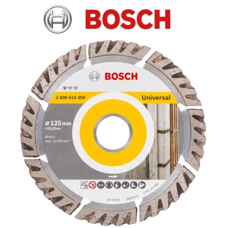 BOSCH DISCO DIAMANTATO PER CALCESTRUZZO SMERIGLIATRICE ANGOLARE 125