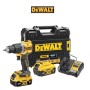 DEWALT TRAPANO AVVITATORE CON PERCUSSIONE 18V 2 BATTERIE 5Ah DCD100YP2T-QW