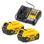 DEWALT TRAPANO AVVITATORE CON PERCUSSIONE 18V 2 BATTERIE 5Ah DCD100YP2T-QW