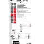 METRICA DISTANZIOMETRO LASER MISURATORE METRO DOUBLE 60+60 ALU 61662