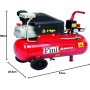 COMPRESSORE ARIA 25 LT FINI AMICO 25 8 BAR 2 HP MK2400 CARRELLATO