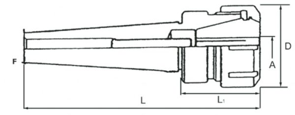 MANDRINO PER FRESARE PORTA PINZE ER32 CM 4 FERVI 3/CM4 - immagine 3