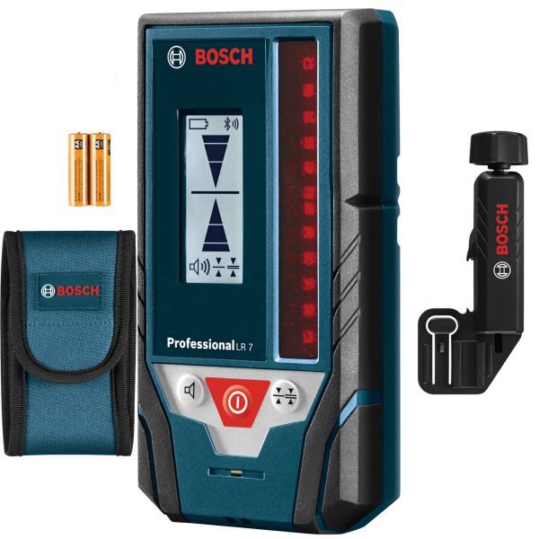 BOSCH LIVELLA LASER GLL3-80C SET + SUPPORTI BM1 RILEVATORE LR7 BLUETOOTH B LITIO - immagine 3