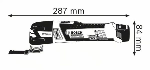 BOSCH GOP 12V-28 UTENSILE MULTIFUNZIONE A BATTERIA VALIGETTA L-BOXX 1 LAMA BIM - immagine 3