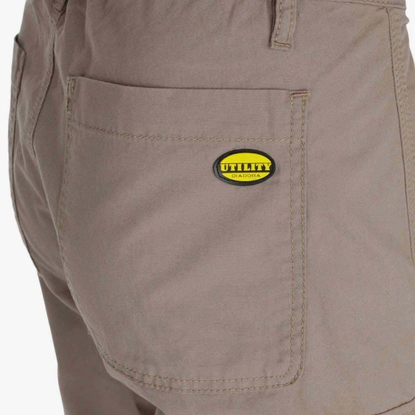 DIADORA UTILITY WIN II ISO PANTALONE PANTALONI CARGO DA LAVORO ESTIVI BEIGE - immagine 4