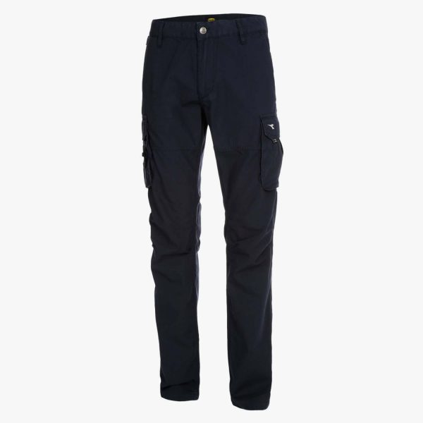 DIADORA UTILITY WIN II ISO PANTALONE PANTALONI CARGO DA LAVORO ESTIVI BLU NAVY - immagine 7