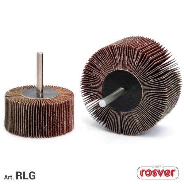 ROSVER RLG RUOTA RUOTE LAMELLARI IN TELA ABRASIVA AL CORINDONE GAMBO 6 mm - immagine 3